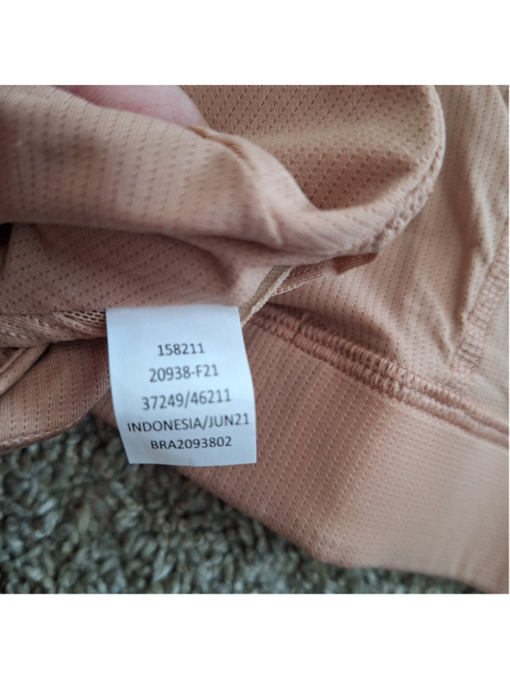 NWT REI Co-op Active Bralette Racerback Wireless Bra Sz M Mulberry Taupe Tan Bra - Picture 5 of 5